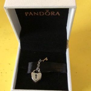 Pandora key to my heart charm
